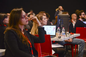 Alcuni momenti di lavoro durante la sessione mattutina di Ecosistemi Digitali.