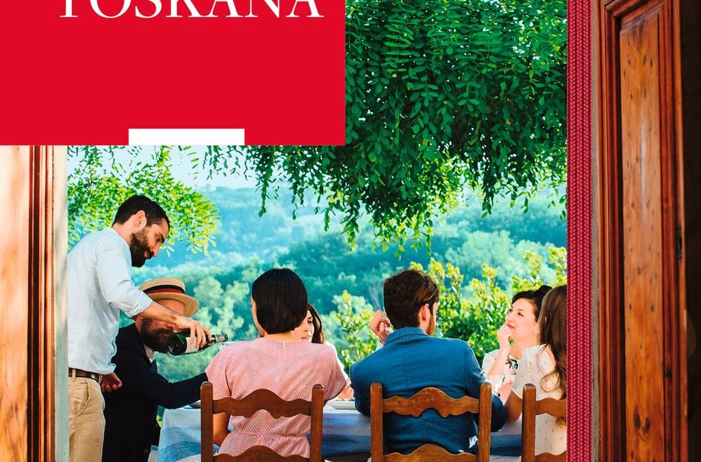 La guida TOSKANA della casa editrice  tedesca Baedeker: aggiornata al 2025 dalla penna di  Juergen Sorges.
