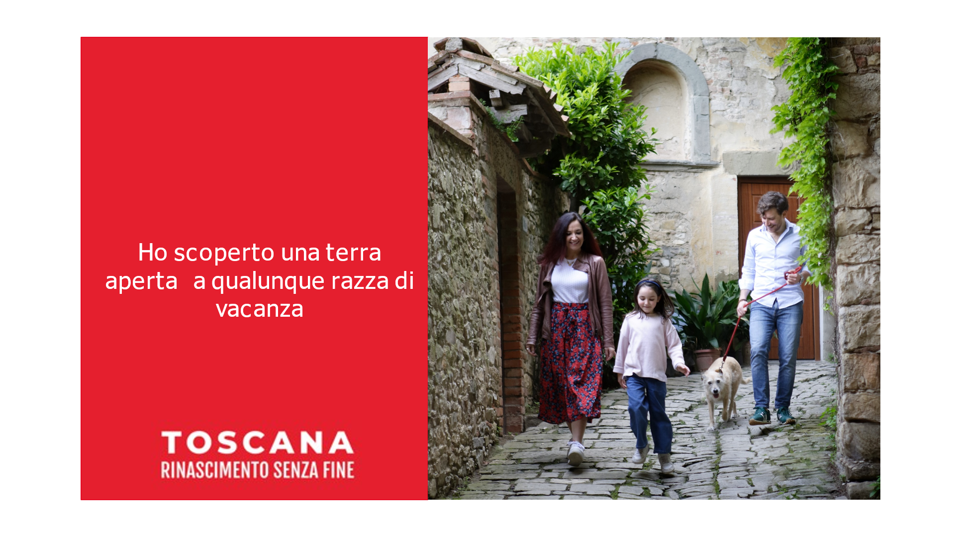 Nell'immagine, mamma e figlia accomapgnate dal loro cane