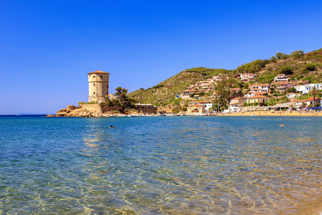 Spiaggia di Campese all'Isola del Giglio